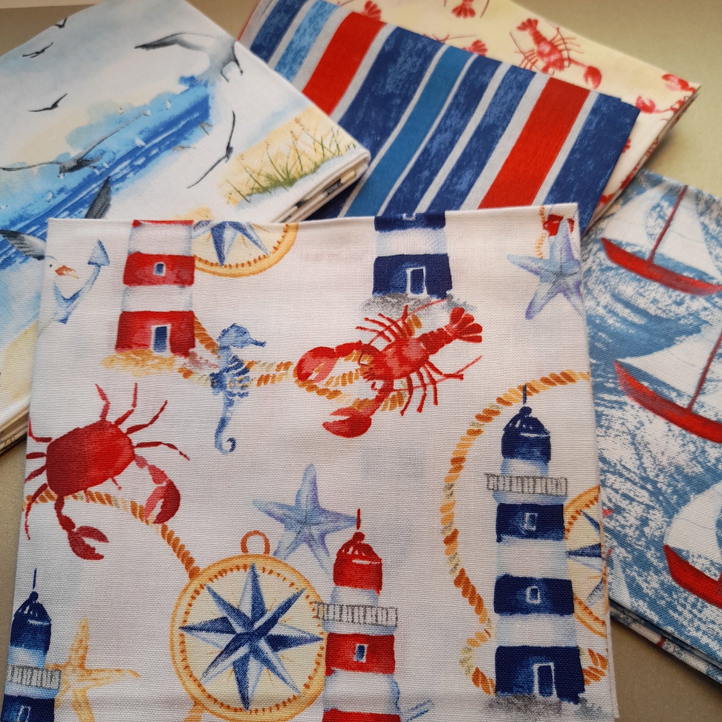 Fat Quarters : Lighthouse Bay .