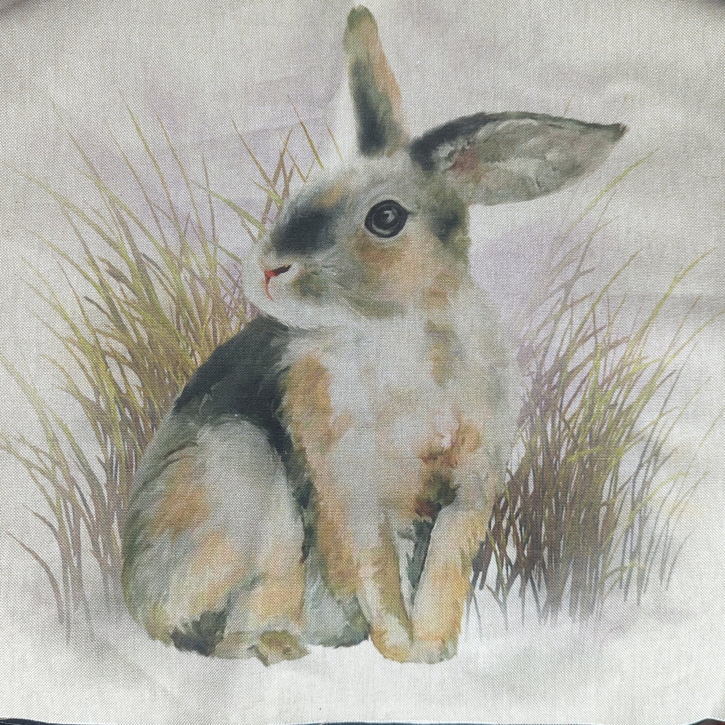 Cotton Rich Panel - Cushions/Bag Fronts - Rabbit