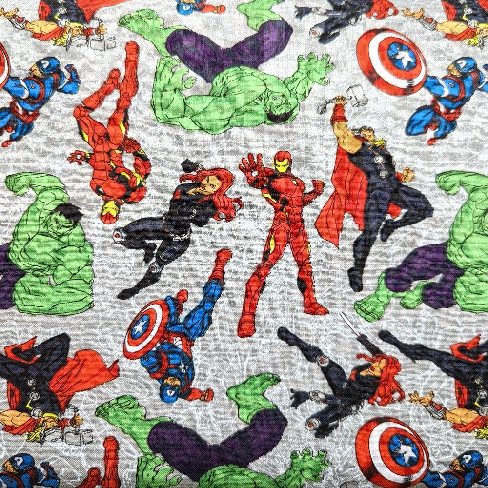 Heroes Line Art Grey