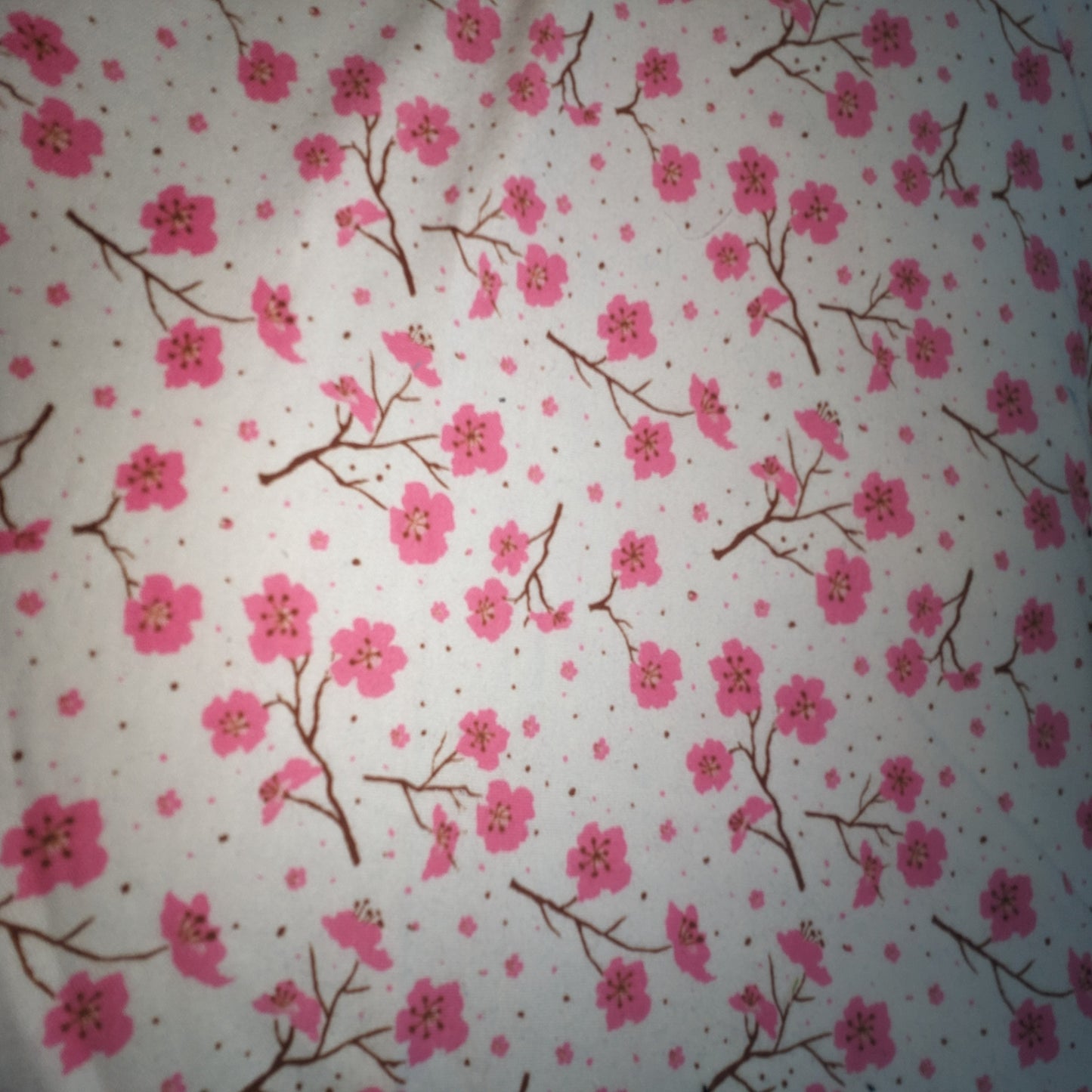 Cherry Blossom White - Interlock Jersey