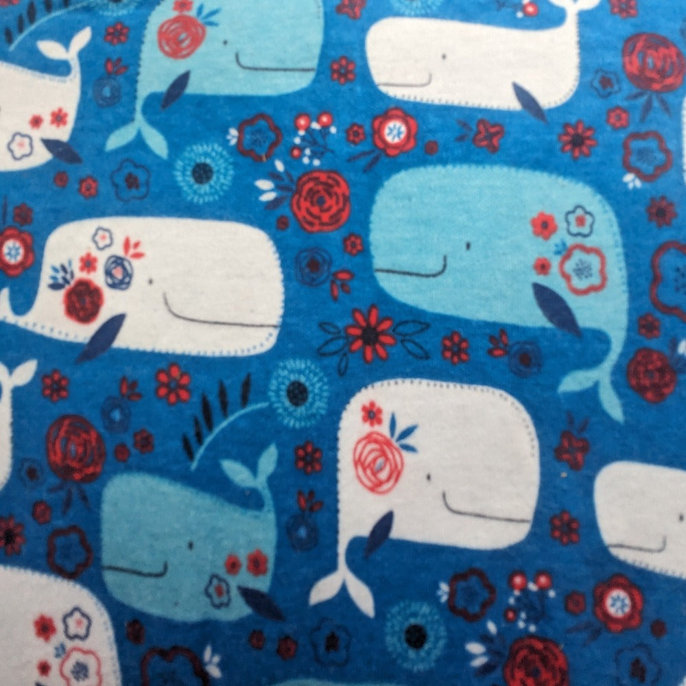 Blue Whales - Interlock Jersey