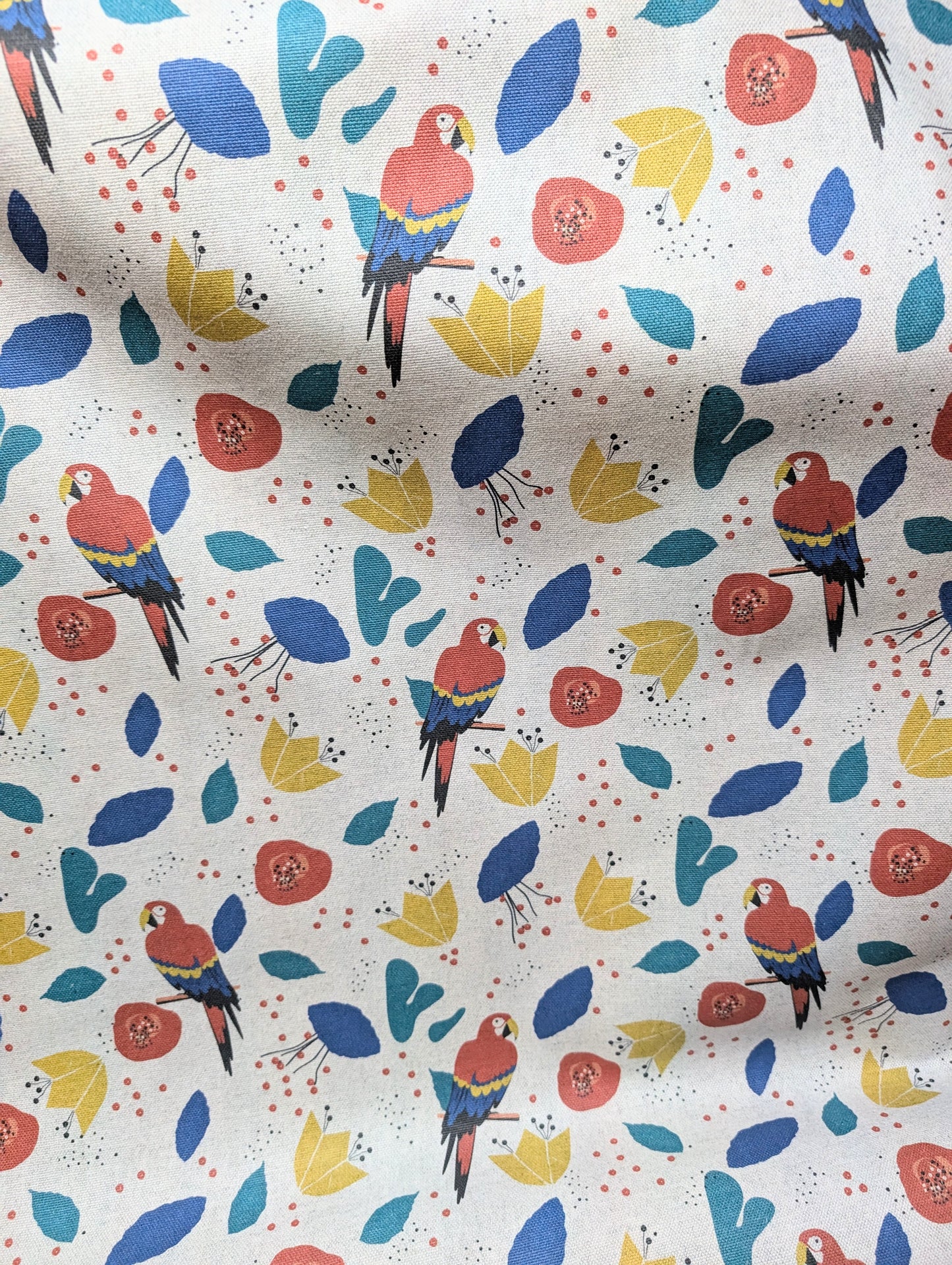 Primary Parrots - £3 A METRE!