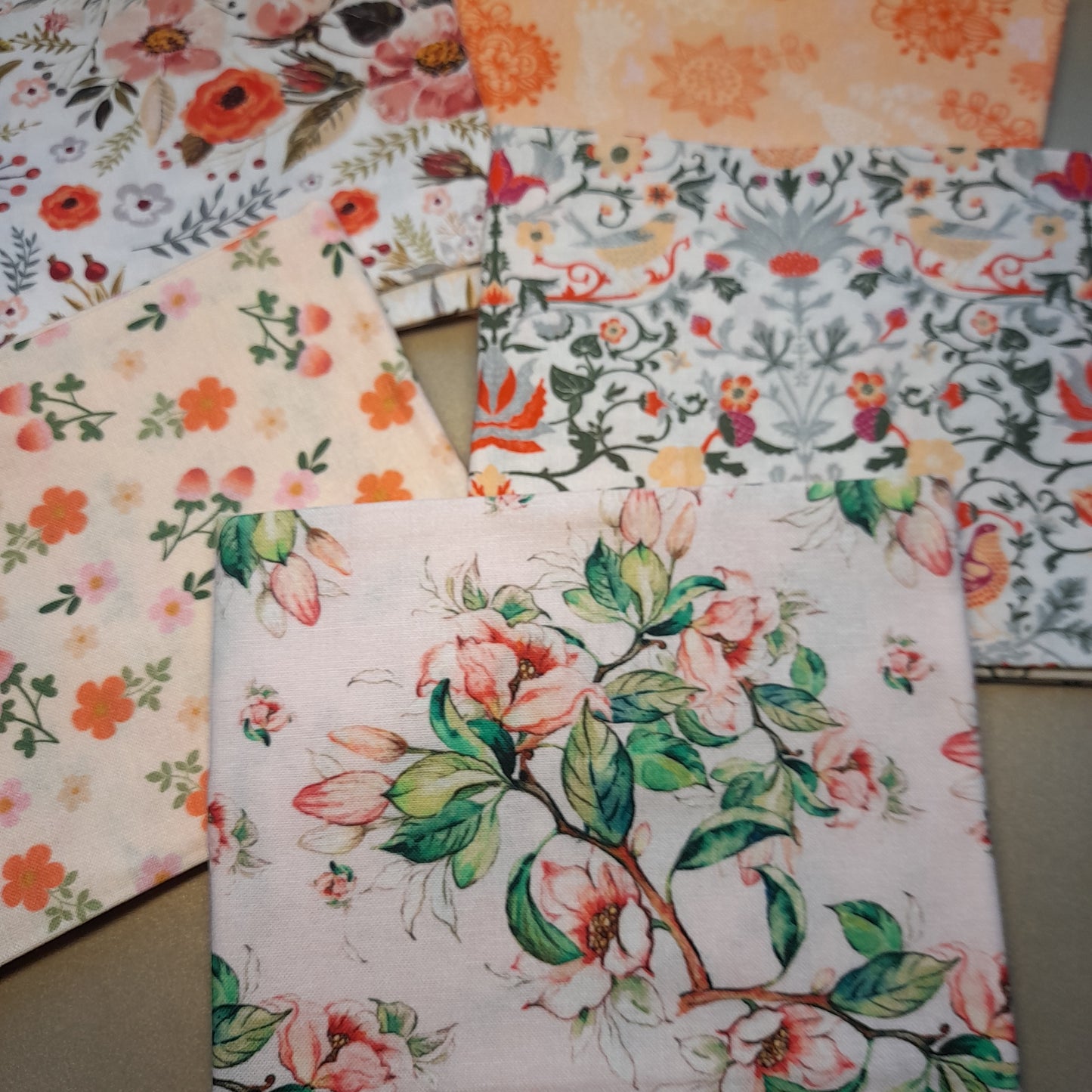 Fat Quarters : Beautiful Florals .