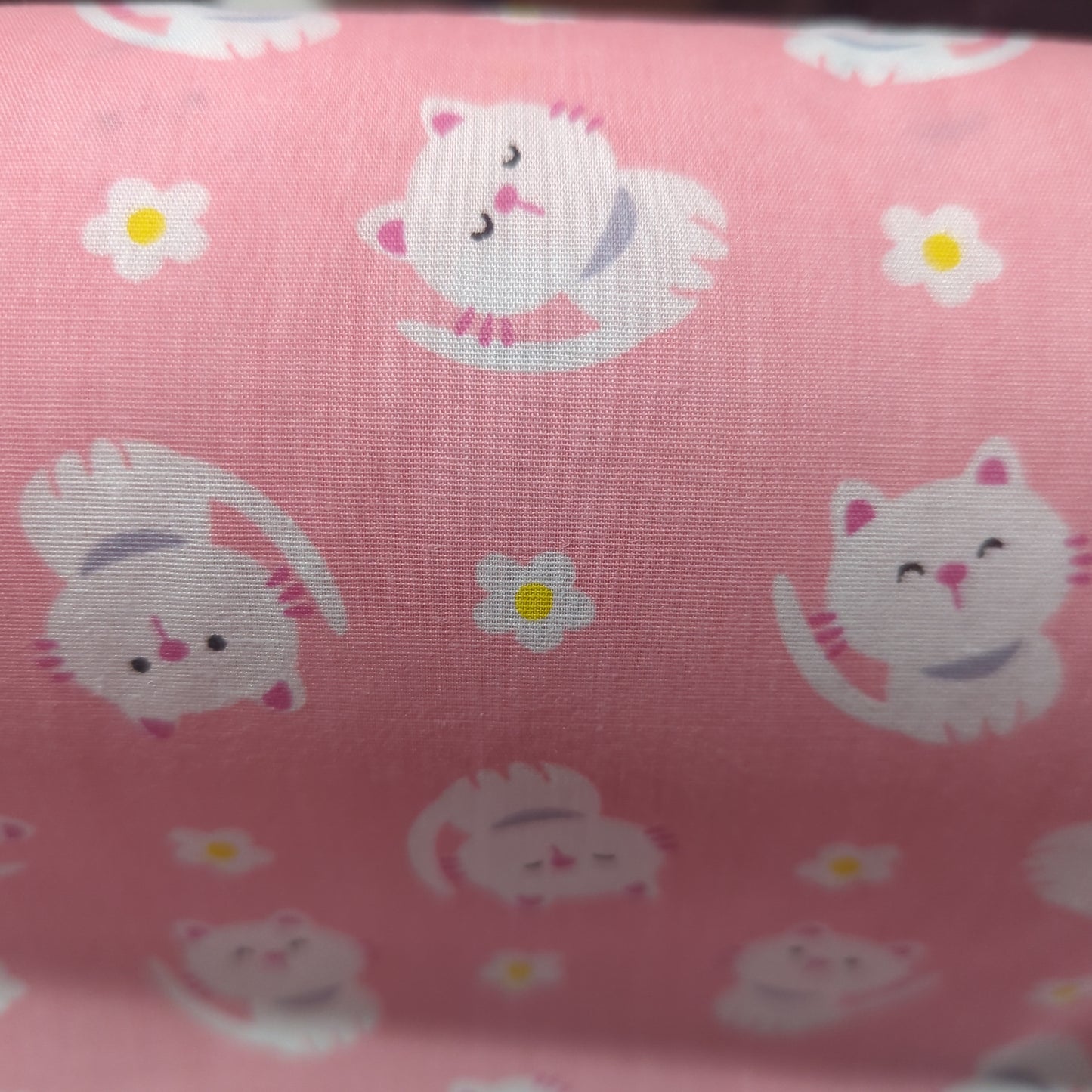 Pink Kitten Polycotton