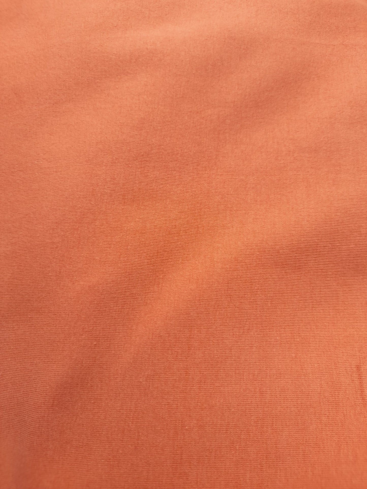 Plain cotton jersey knit - light rust , price is for a 2m piece.