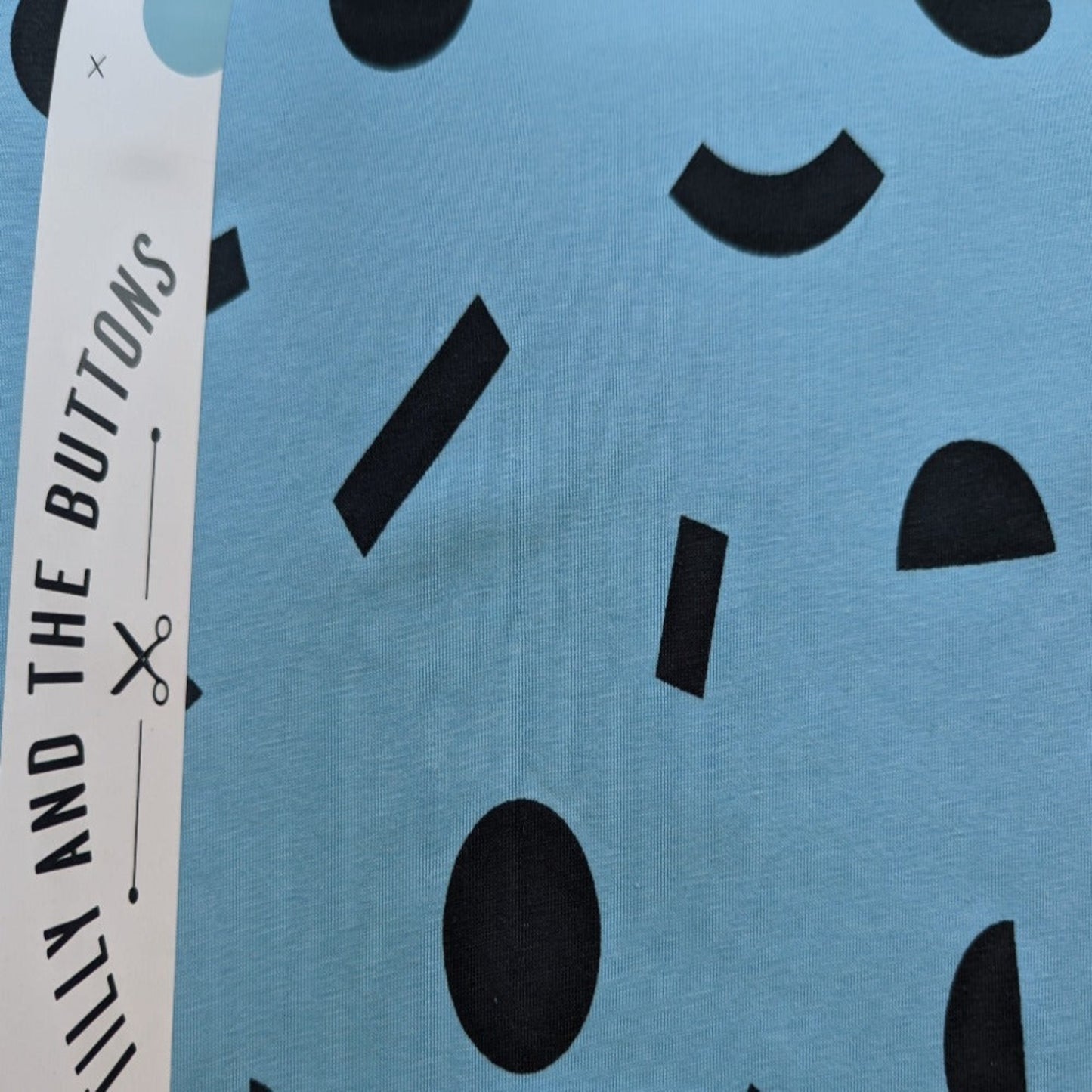 Tilly + the Buttons - Geo Blue Jersey