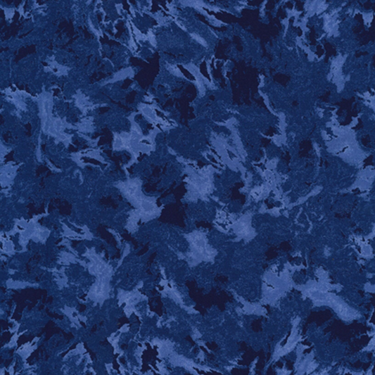 Wild Waves Cotton Blender - Navy