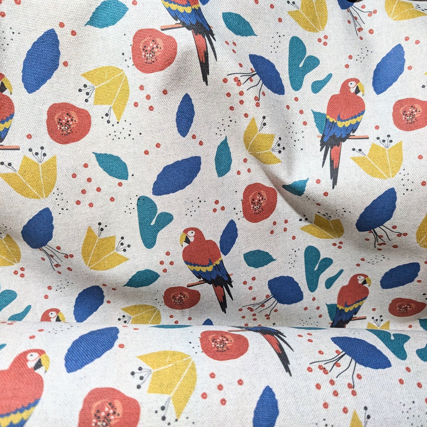 Primary Parrots - £3 A METRE!
