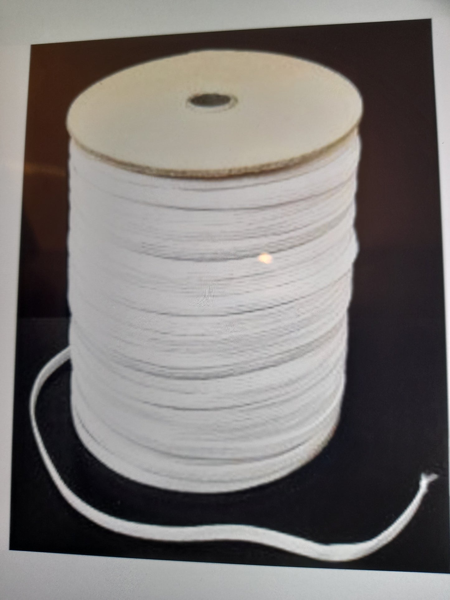 10 Metres Elastic White - 12mm