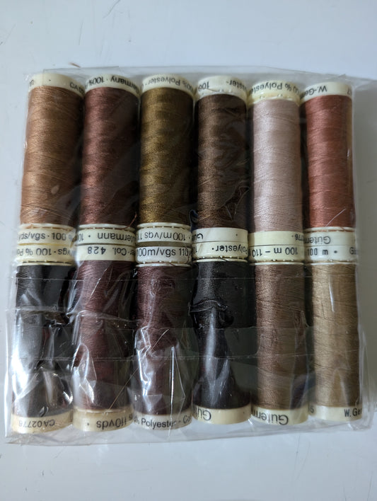 Gutermann Sew All Thread Browns 2